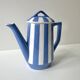 Small art deco coffee pot fox trott sarreguemines 1930s