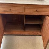 Sandblasted pitch pine bathroom cabinet