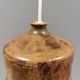 Small ceramic pendant lamp, Danish, from the 1970s–80s, in earth tones.