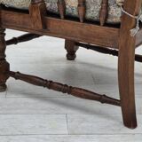 Années 1960, design danois, fauteuil à dossier haut par Regan Møbelfabrik, Aarhus, état d'origine.