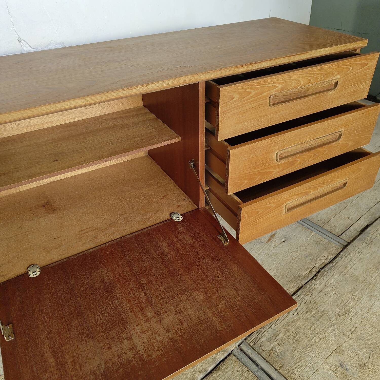 Vintage Scandinavian mid-century enfilade from the 1960s.