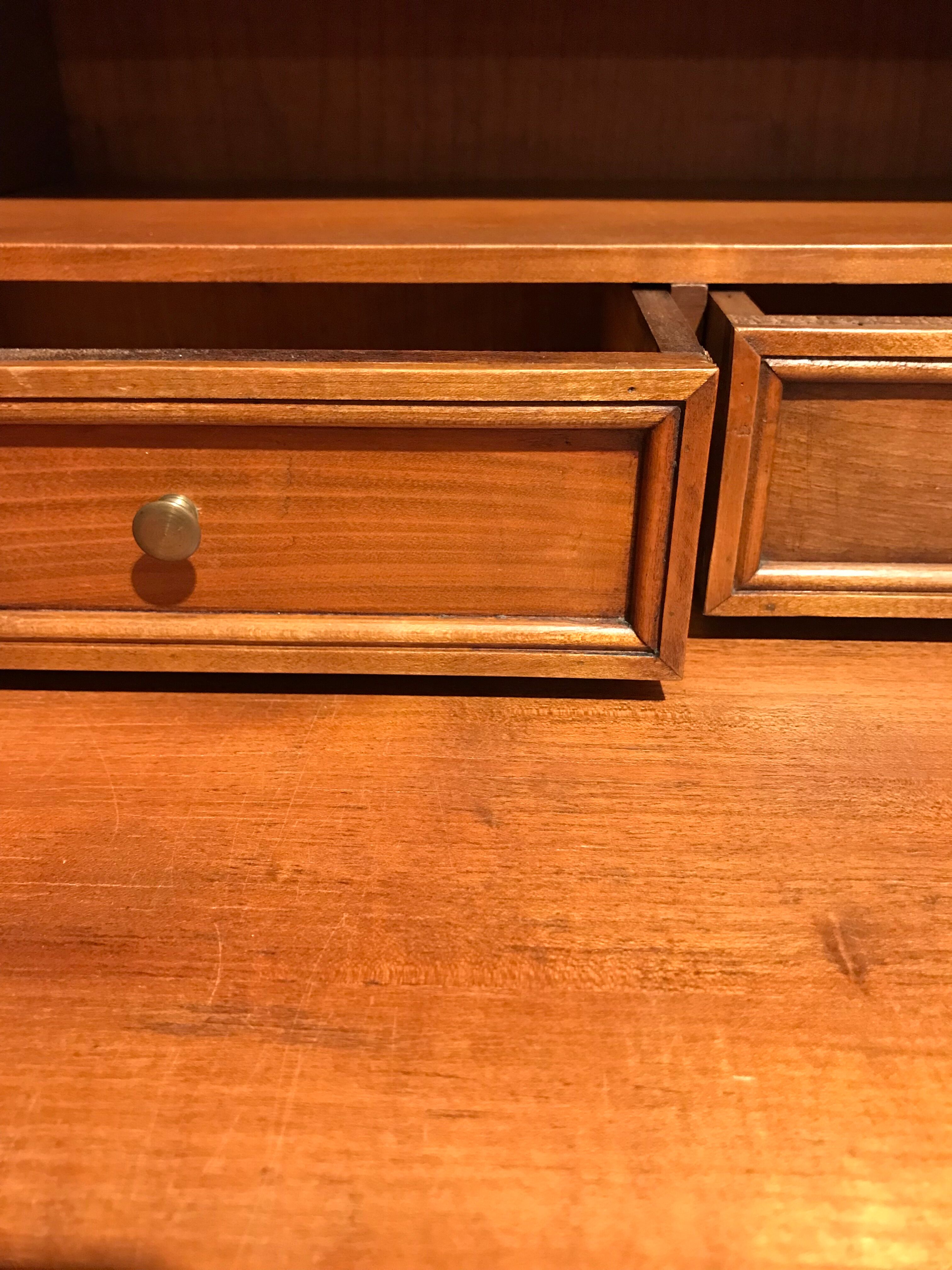 Small secretary English donkey back office Madame 3 drawers