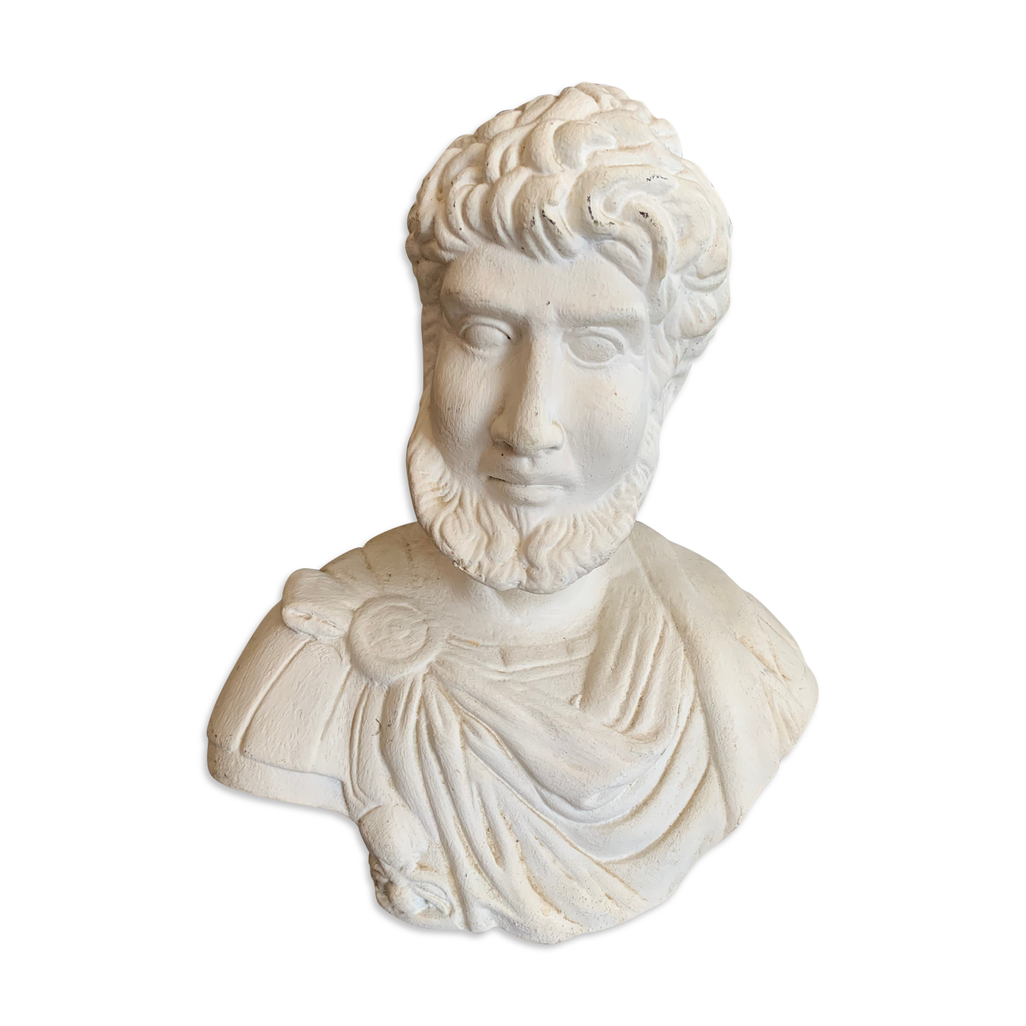 Bust in plaster Greek emperor