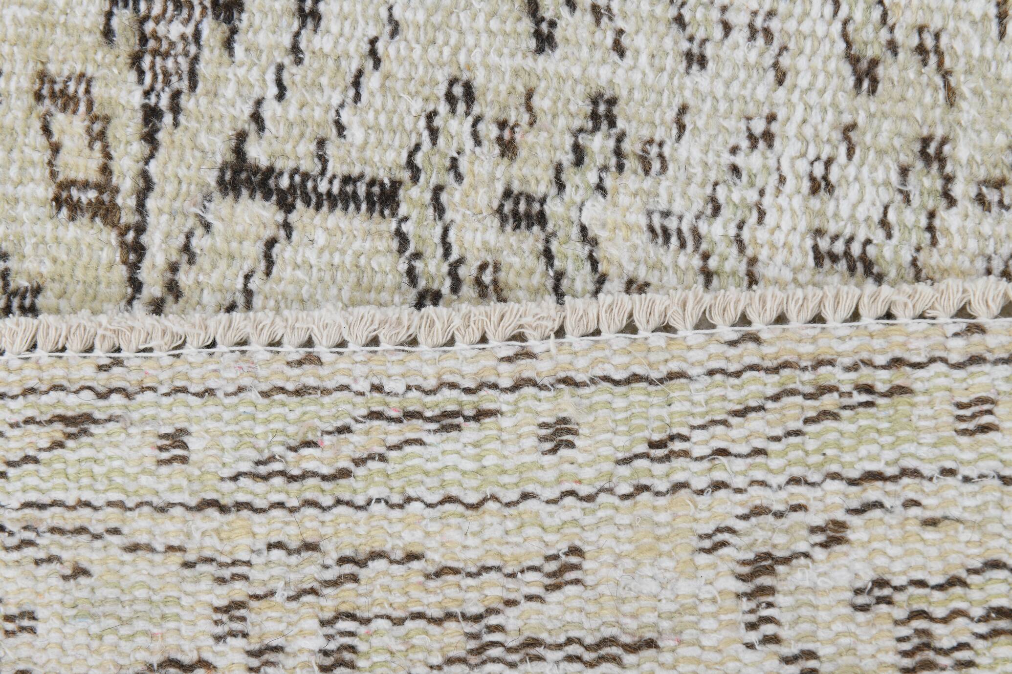 Tapis Vintage Tons Neutres Beige Motif Discret Élégant, 166x244 Cm
