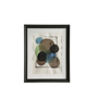 Original contemporary abstract painting, framed (55x45cm)