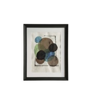 Original contemporary abstract painting, framed (55x45cm)