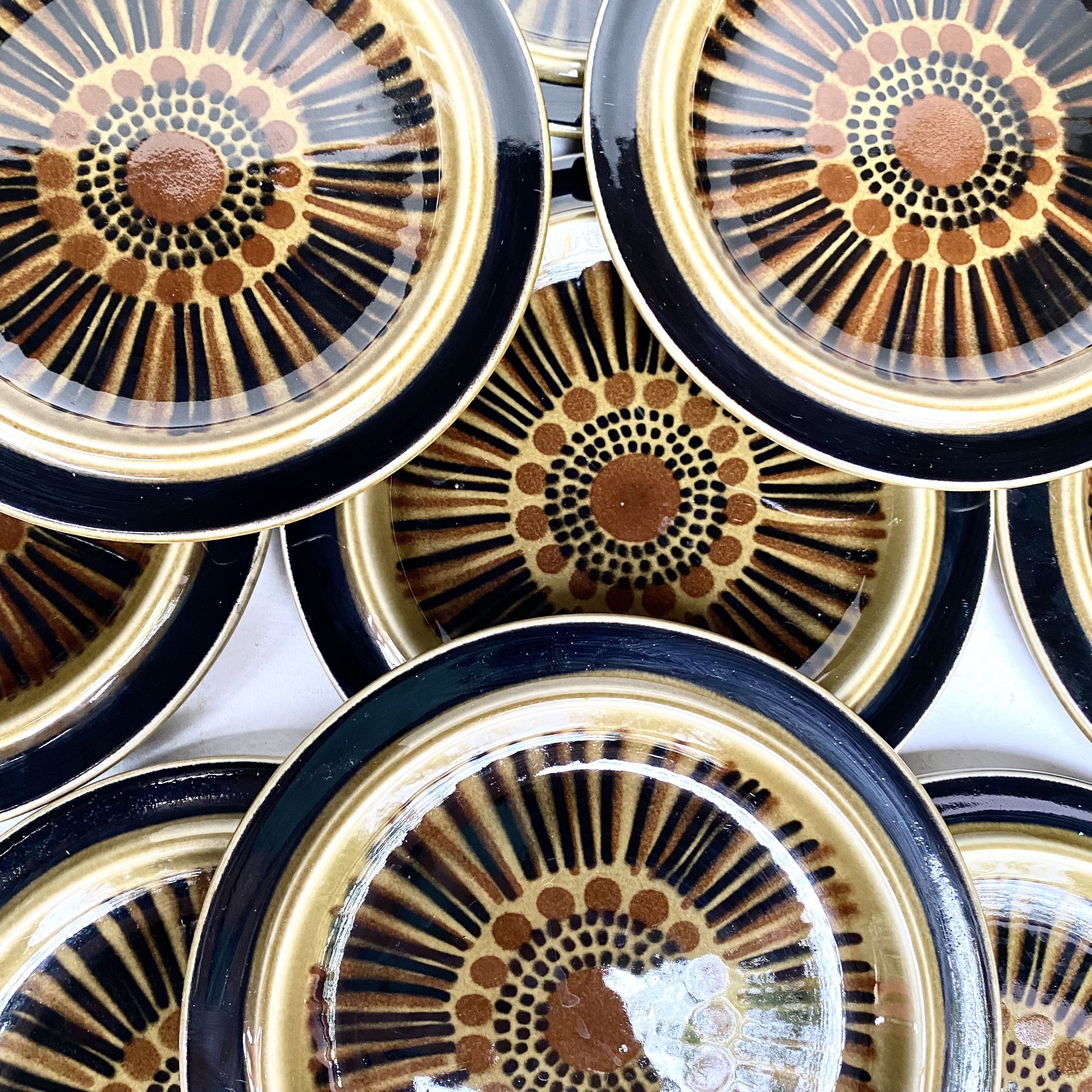 12 dessert plates in vintage ceramic Kosmos Arabia