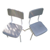 Set of 2 children's school chairs