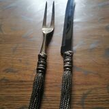 Service to cut silver-plated metal cartisane