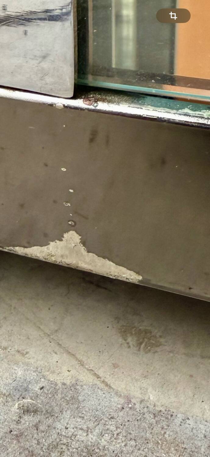 Antique display cabinet shelf in brass metal Italian design from the 70s