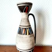 Vase en céramique graphique, West Germany, vers 1970