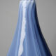 Grand vase poire vintage verre fumé doublé d'opaline bulle de savon Murano
