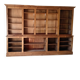 Library in solid cherry wood, Louis Philippe style.