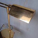 Lampe de bureau liseuse en laiton design vintage ep 1970