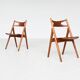 Hans Wegner Sawbuck CH29 dining chairs Carl Hansen & Son Denmark 1952