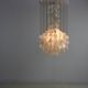 Sixties ceiling lamp with small ceramic shells