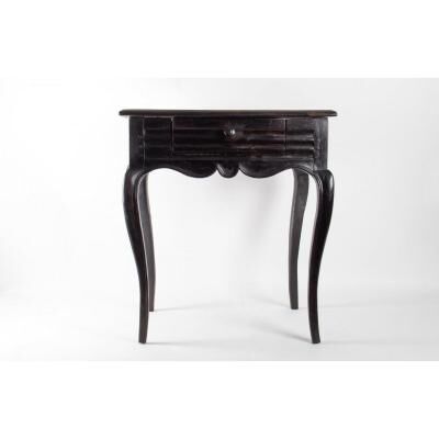 Office table from the early 19th century Louis XV style in blackened wood
