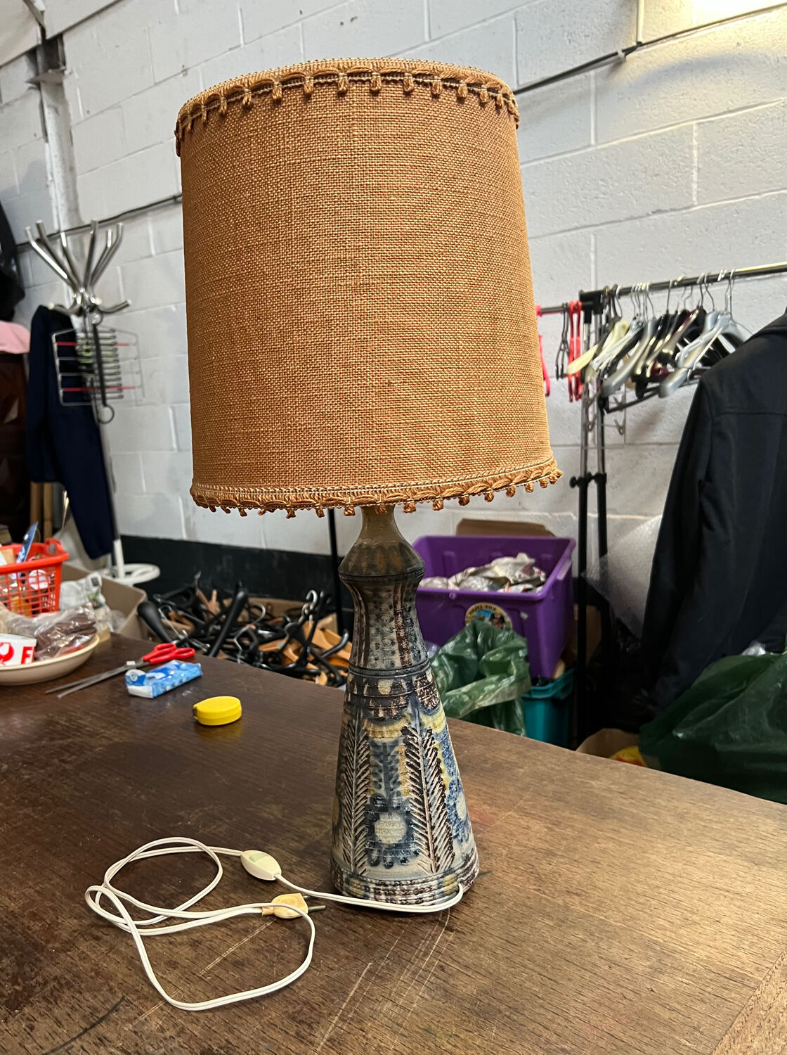 Magnificent vintage lamp signed by Jean-Claude Courjault.