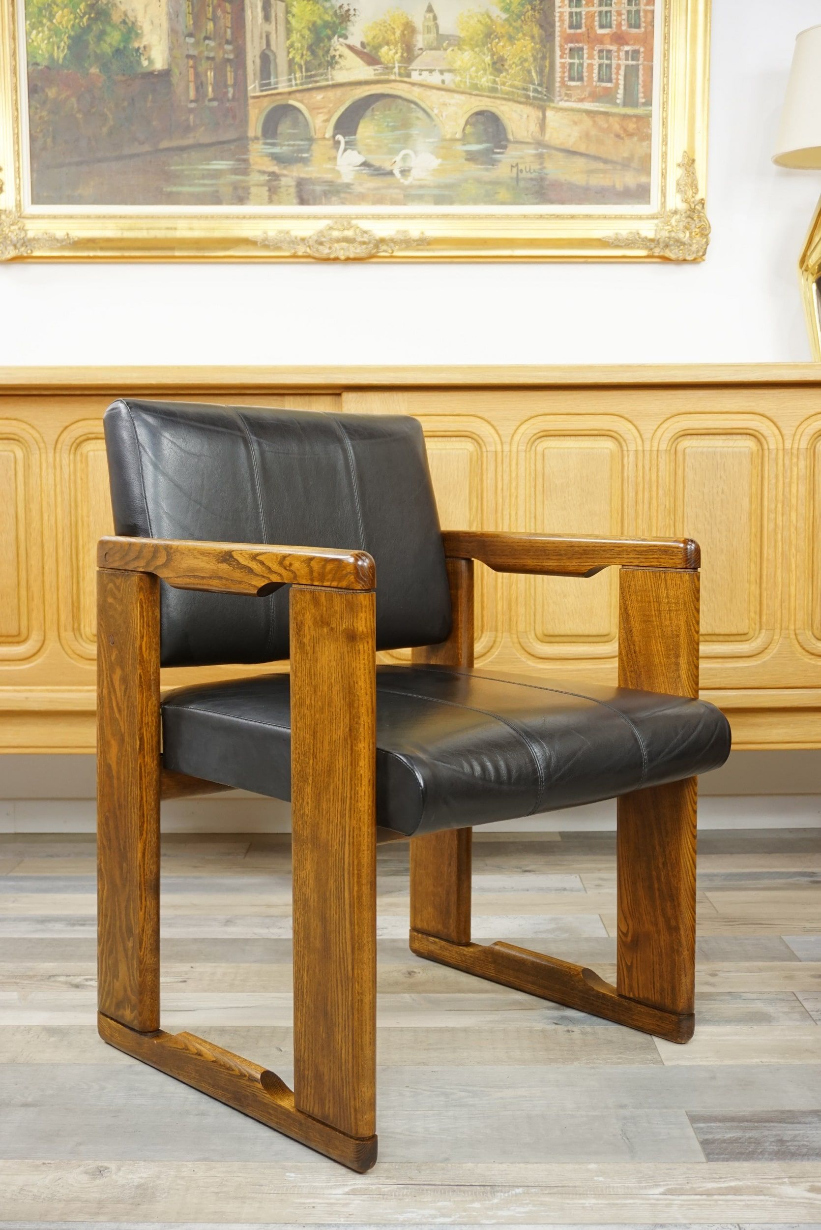 Pair of Italian design armchairs by Afra & Tobia Scarpa model Dialogo 1970