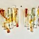 JT Kalmar paire d appliques verre , 1970