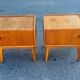 Set of 2 Danish oak bedside tables, 1940s