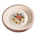 3 Villeroy & Boch dessert plates