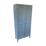 Blue grey parisian wardrobe