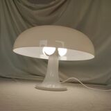 White plastic mushroom lamp