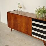 Black and white U 460 sideboard by Jiri Jiroutek for Interier Praha 1960