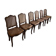 SET OF 6 LOUIS XV CANED CHAIRS IN WALNUT