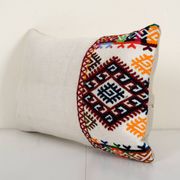 Turkish Kilim Pillow, Anatolian Jajim Needlepoint Pillow, Boho Couch Pillow, Kilim Cushion Cover