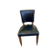 Vintage Art Deco Chair / 1950s – Wood & Black Faux Leather