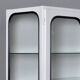 Restored glass & iron medical cabinet, 1970s