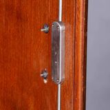 Restored Bauhaus Wardrobe, by Hynek Gottwald, Walnut, Chrome, Czech, 1930s