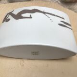70s grey porcelain vase