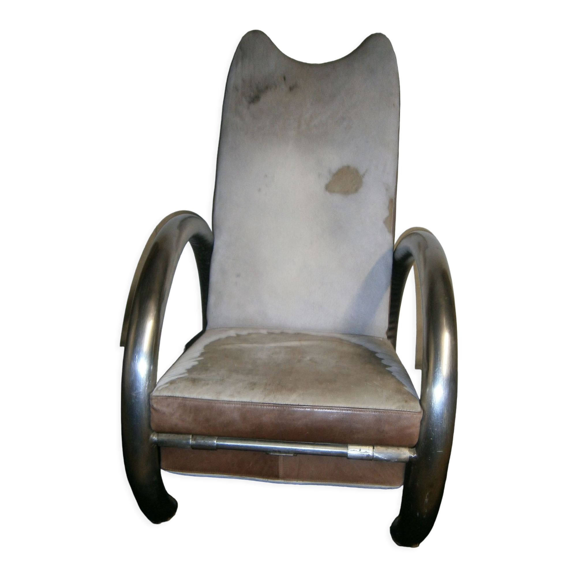 Steel armchair