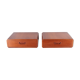 Pair of teak floating vintage bedside tables with drawer - Denmark 1960