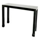 Console table in green lacquer 6 French work from the 70s in the style of Maison Jansen