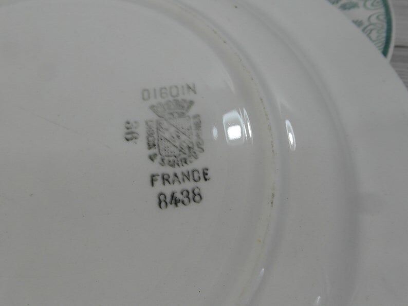 4 flat plates of Digoin and sarreguemines