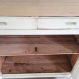 Antique Parisian sideboard in patinated wood