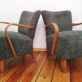 H 237 Armchairs by J. Halabala for Up Závody, Czechoslovakia, 1960s, Set of 2