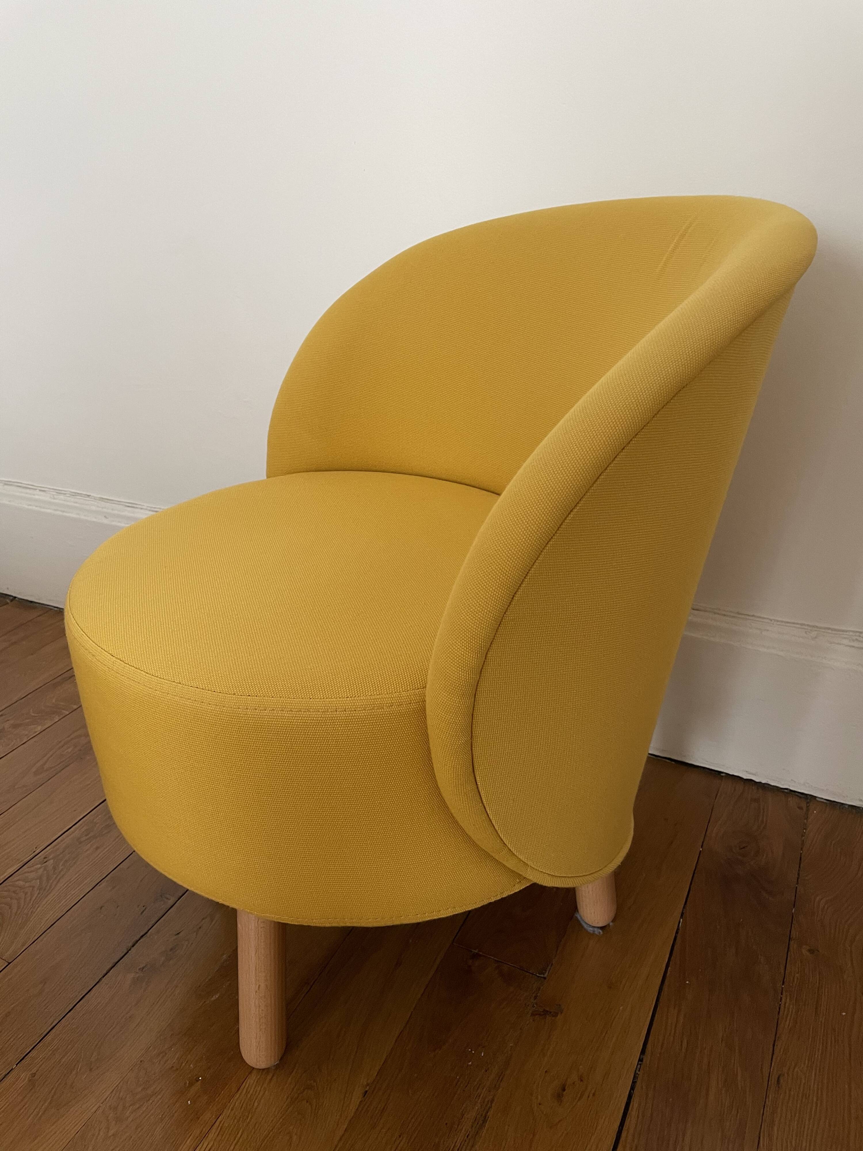 Fauteuil crapaud jaune moutarde habitat