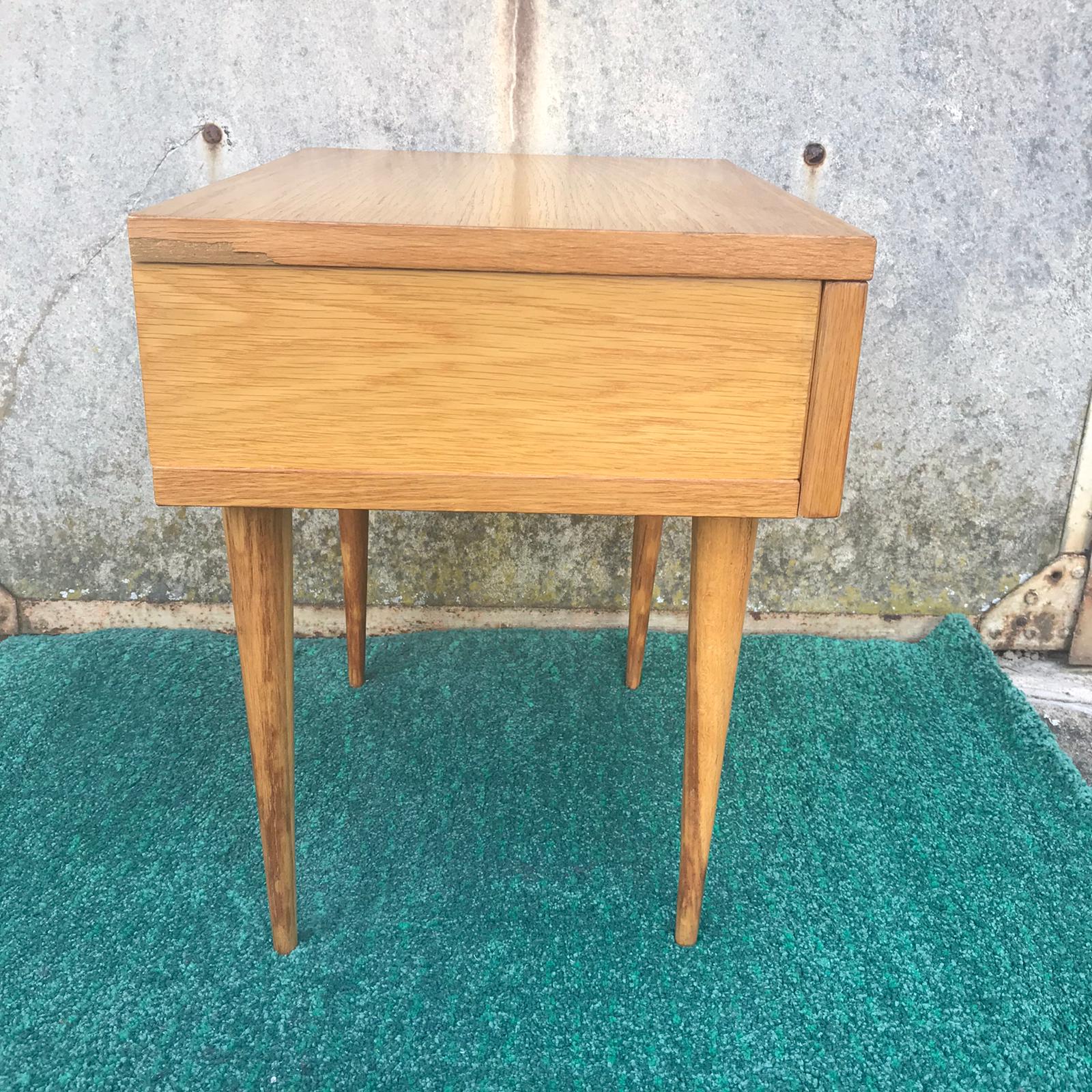 Vintage bedside table with drawer