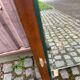 Coiffeuse scandinave en bois des années 50 avec miroir triptyque