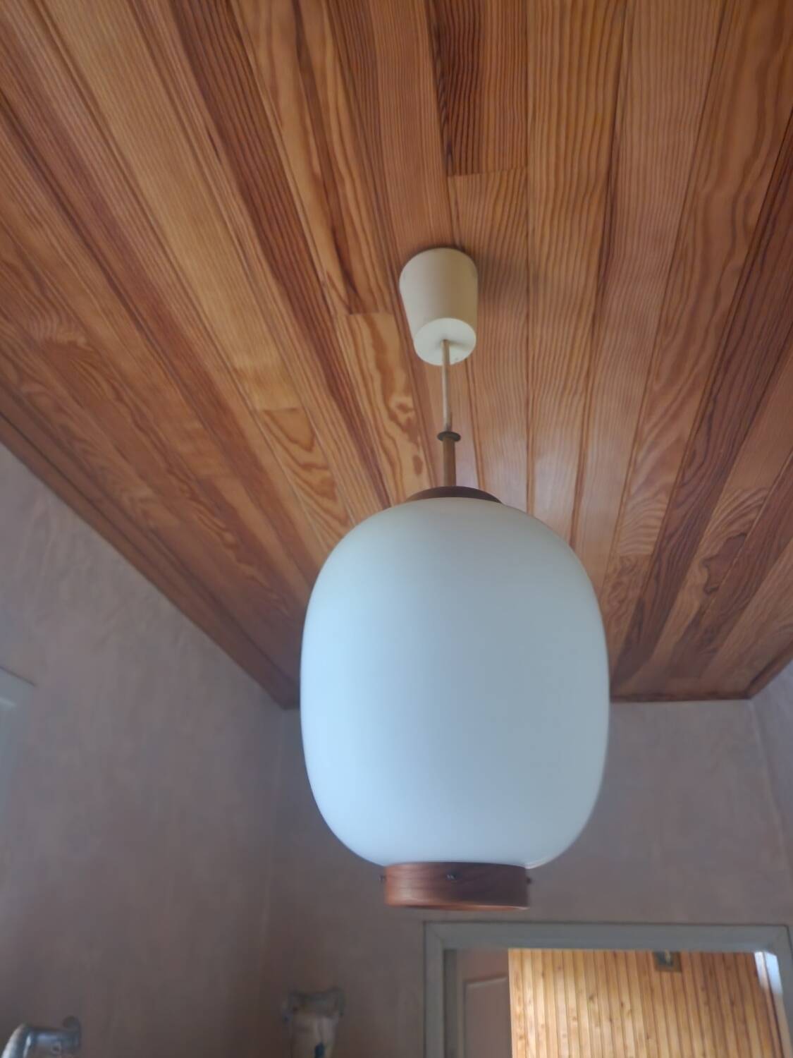 Vintage china chandelier by bent karlby lyfa edition