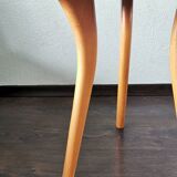Wooden 1970s tabouret