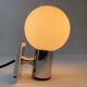 Pair of vintage opaline round wall lamps