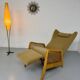 Vintage wingback recliner in Scandinavian design from the 1960s.