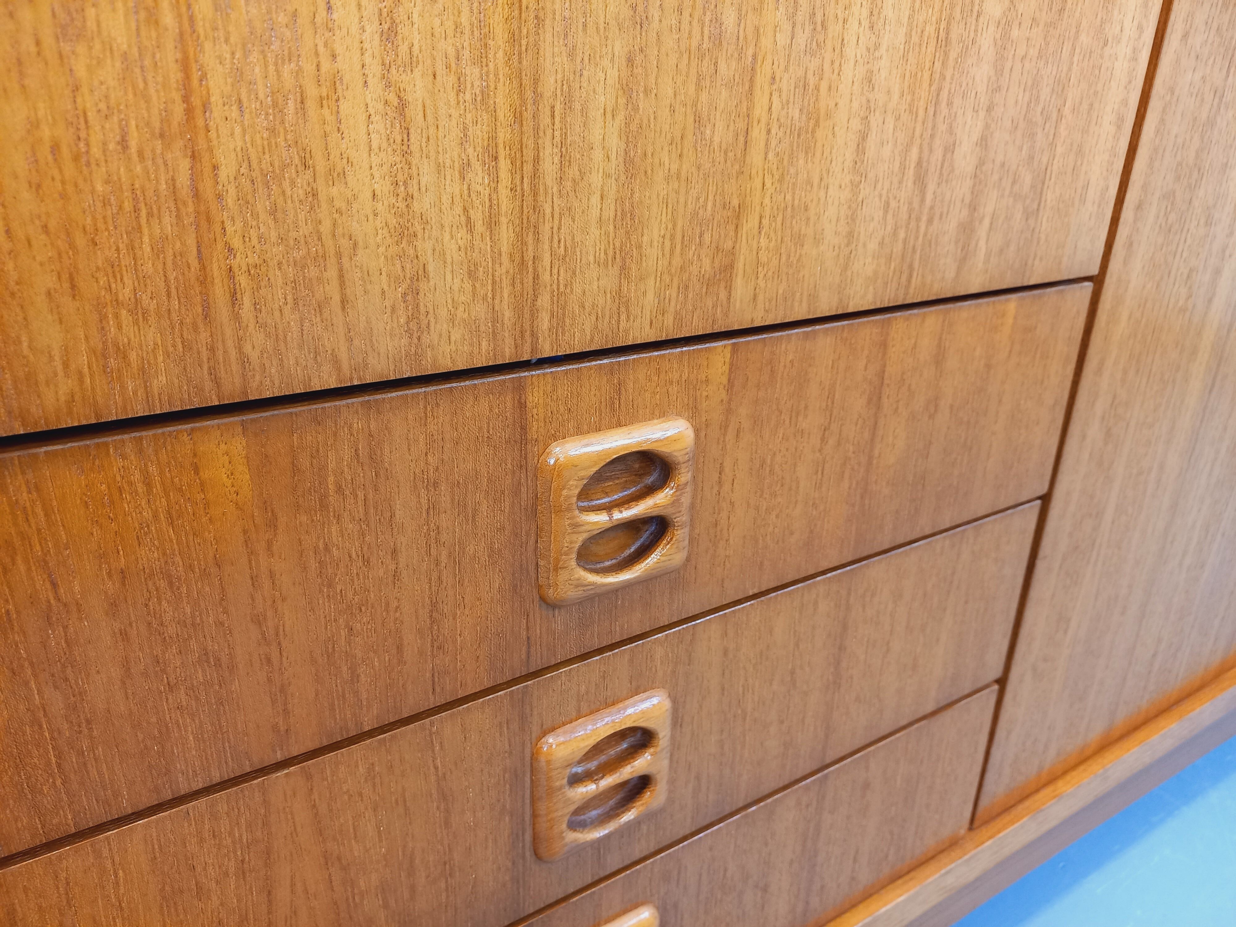 Vintage Scandinavian teak wardrobe from the 1960s.