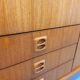 Vintage Scandinavian teak wardrobe from the 1960s.